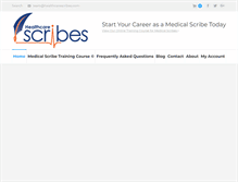 Tablet Screenshot of healthcarescribes.com